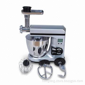 1,000W Multiple Functional Food Mixer with Meat Grinder, 7L Stainless Steel Bowl and LCD